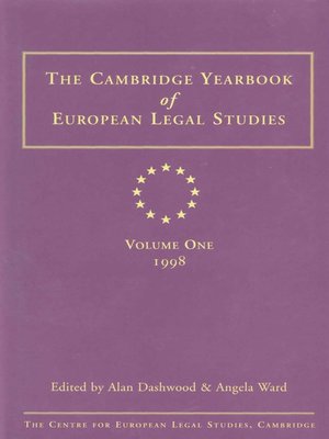 cover image of The Cambridge Yearbook of European Legal Studies, Volume 1